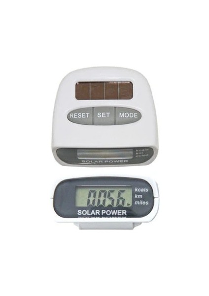 Güneş Enerjili Pedometre ve Kalori Ölçer Adımsayar fırsatları