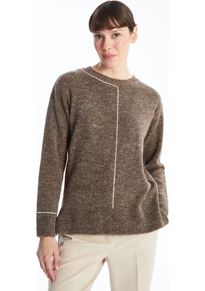 Yeni Sezon Bisiklet Yaka Kadın Triko Kazak