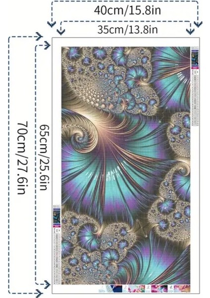 5 D Kendin Yap 70 cm x 40 cm Elmas Mozaik Boyama Tablo modelleri