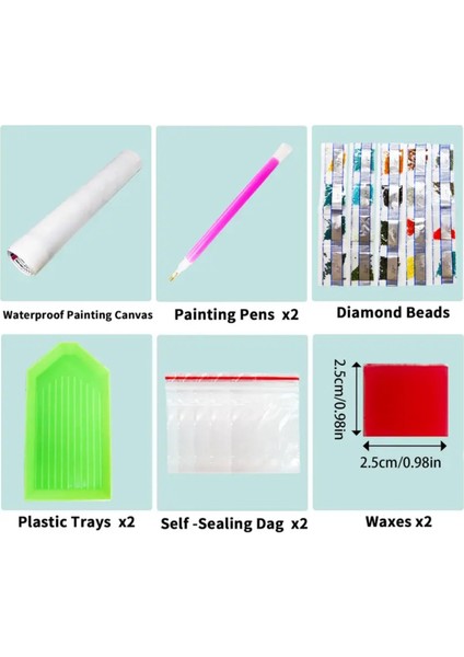 5 D Kendin Yap 70 cm x 40 cm Elmas Mozaik Boyama Tablo fırsatları