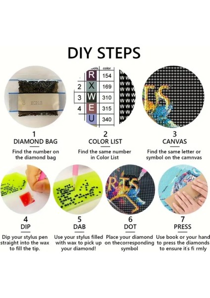 5 D Kendin Yap 20 cm X20 cm Elmas Boyama Seti indirimleri