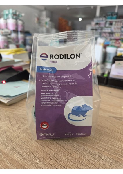 Envu Rodilon Paste 100 Gr (10×10 Gr) – Fare Yemi ve Kovucu – Hızlı ve Etkili Fare Kontrolü