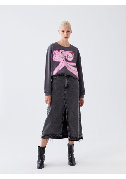 Yeni Sezon Dar Fit Kadın Jean Etek