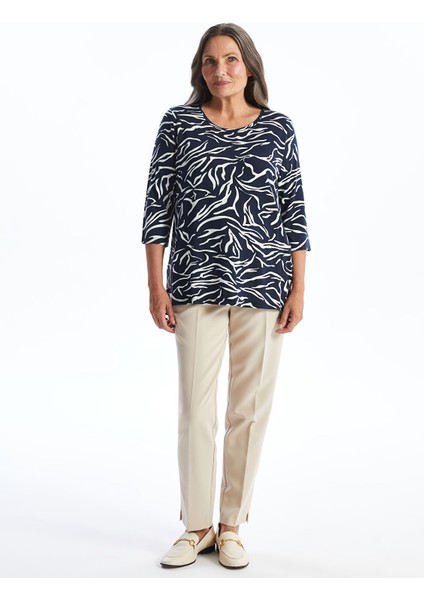 Yeni Sezon Bisiklet Yaka Desenli Kadın Bluz fiyatları