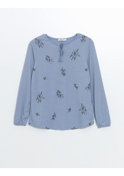 Yeni Sezon Bağlamalı Yaka Çiçekli Kadın Bluz indirimleri