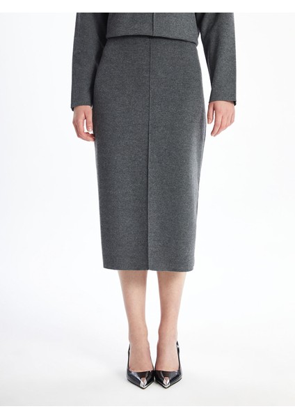 Yeni Sezon Beli Lastikli Dar Fit Kadın Triko Etek fiyatları