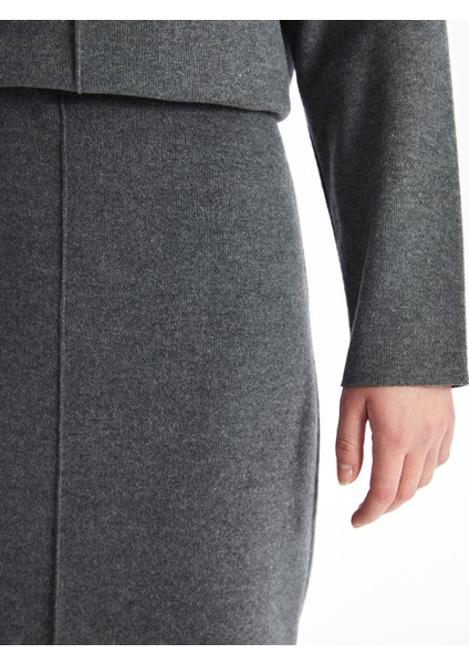 Yeni Sezon Beli Lastikli Dar Fit Kadın Triko Etek modelleri