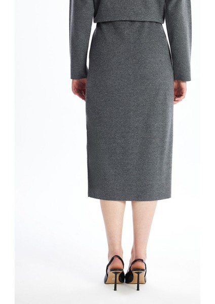 Yeni Sezon Beli Lastikli Dar Fit Kadın Triko Etek fırsatları