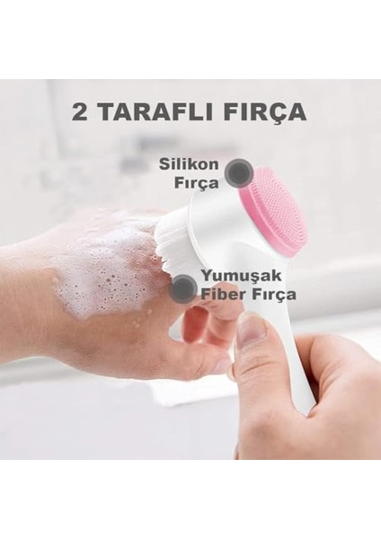 Aee® Çift Taraflı Cilt Temizleme Fırçası – Ultra Yumuşak Fiber & Silikon Yüz Fırçası – Derinlemesine Temizlik ve Masaj Etkisi fiyatları