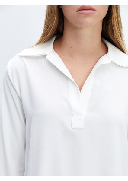 Yeni Sezon Gömlek Yaka Kadın Bluz modelleri