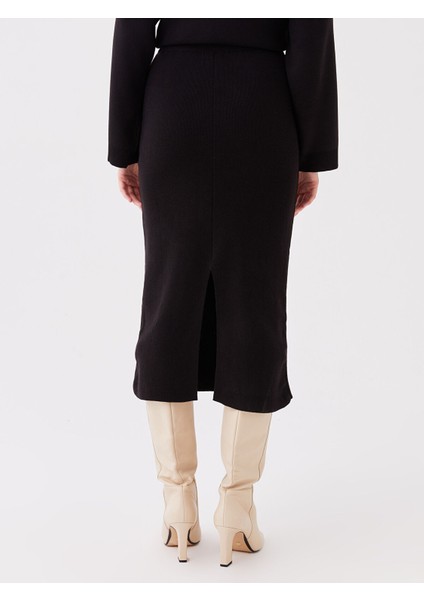 Yeni Sezon Kadın Beli Lastikli Düz Etek indirimleri