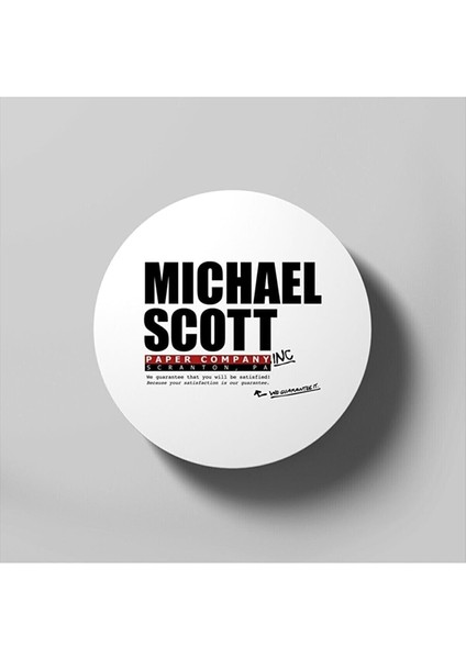 Michael Scott Paper Company - Dunder Mifflin - The Office Parody Bardak Altlığı