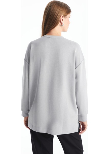 Yeni Sezon Bisiklet Yaka Nakışlı Oversize Kadın Tunik fırsatları