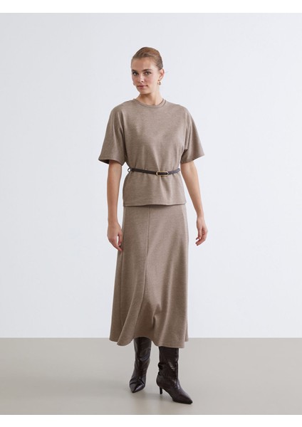 Yeni Sezon Bisiklet Yaka Beli Kemerli Bluz fiyatları