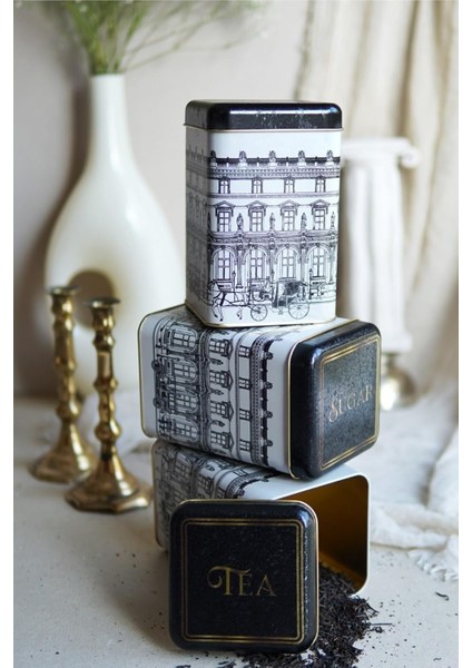 Kare Saklama Kabı 105X105X160 3 Lü Set, City (City)