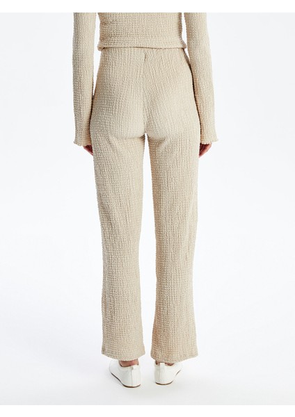 Yeni Sezon Beli Lastikli Dokulu Kadın Pantolon fırsatları