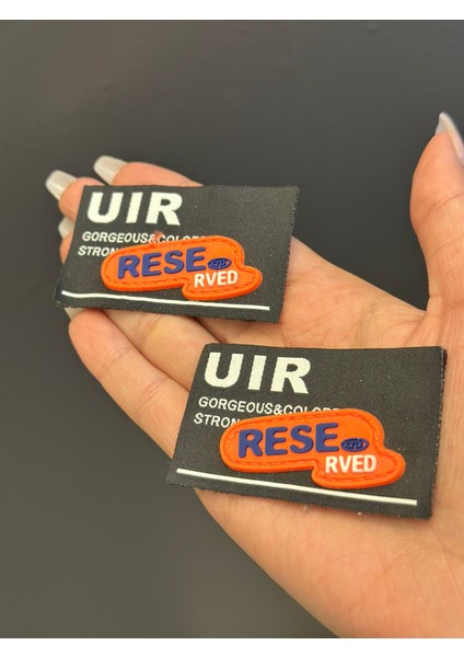 2 Adet Yazılı Arma Dikiş Aksesuarı Set 6x4 cm modelleri