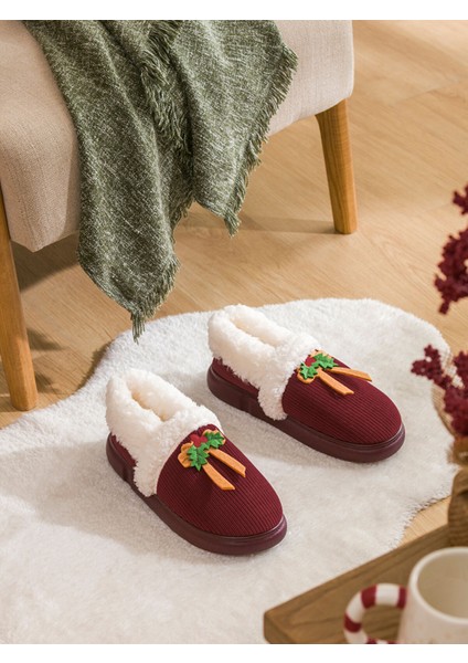 Yeni Sezon Yılbaşı Temalı Pelüş Kadın Ev Botu