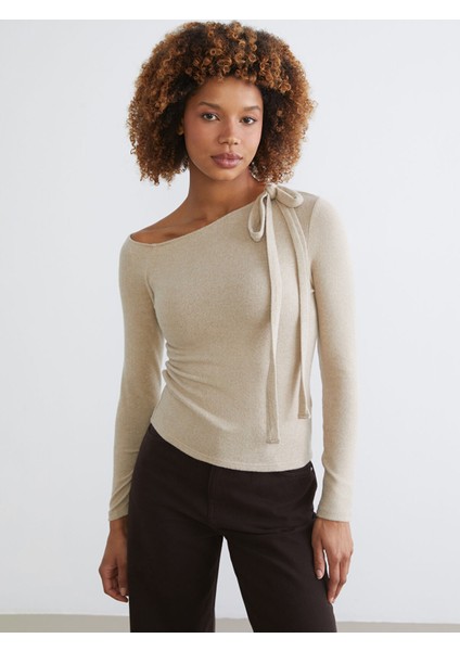 Yeni Sezon Kayık Yaka Bluz