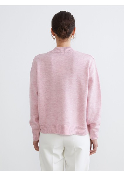 Yeni Sezon Bisiklet Yaka Boncuk Işlemeli Kadın Triko Kazak fırsatları