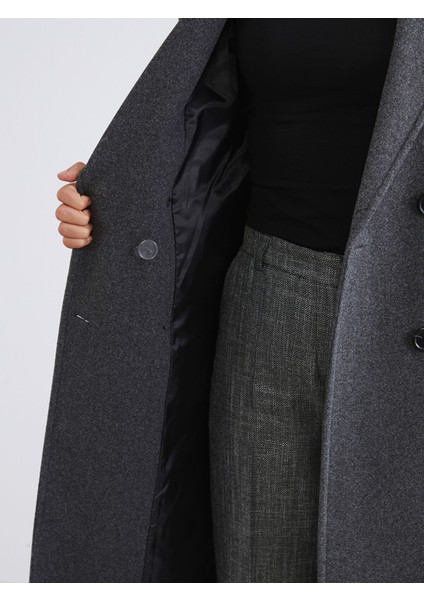 Yeni Sezon Kruvaze Yaka Kadın Kaşe Kaban modelleri