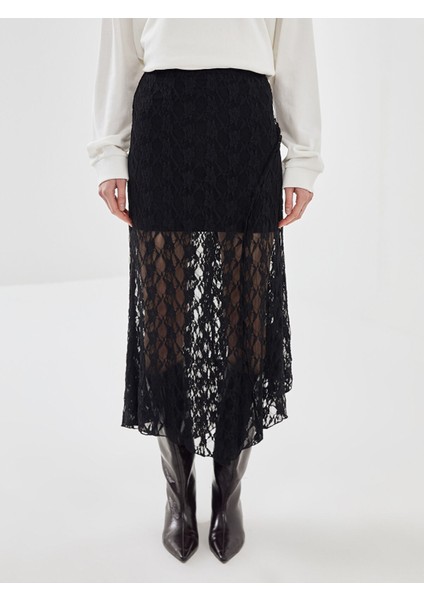 Yeni Sezon Beli Lastikli Desenli Kadın Etek modelleri