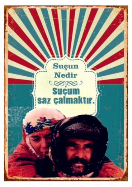 Ahşap Mdf Poster (27X18CM)