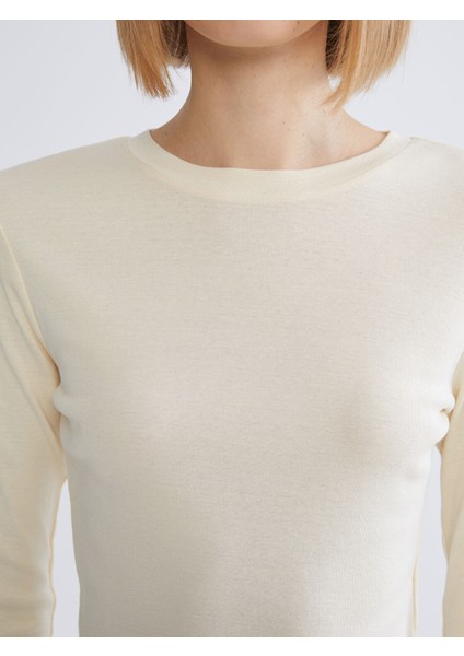 Yeni Sezon Bisiklet Yaka Modal Karışımlı Kadın Body modelleri