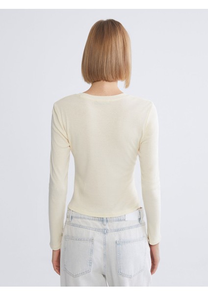 Yeni Sezon Bisiklet Yaka Modal Karışımlı Kadın Body fırsatları