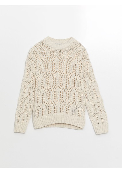 Yeni Sezon Dik Yaka Ajurlu Kadın Triko Kazak indirimleri