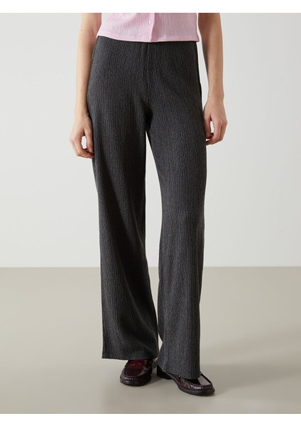 Yeni Sezon Beli Lastikli Dokulu Kadın Pantolon fiyatları