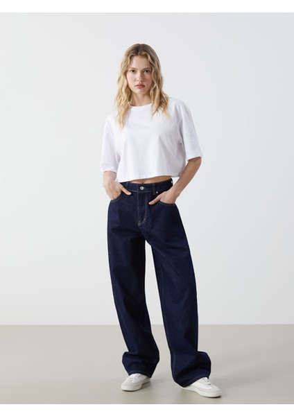 Yeni Sezon Baggy Fit Kadın Jean Pantolon