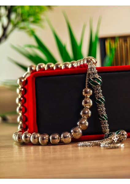 Gümüş Kaplama Tesbih Renk Atmayan Bir Üründür Özel Imamelidir. indirimleri