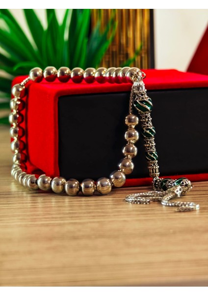 Gümüş Kaplama Tesbih Renk Atmayan Bir Üründür Özel Imamelidir.