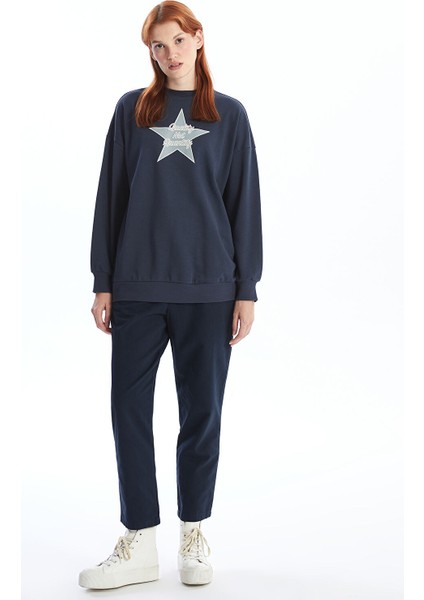 Yeni Sezon Beli Lastikli Düz Gabardin Kadın Pantolon