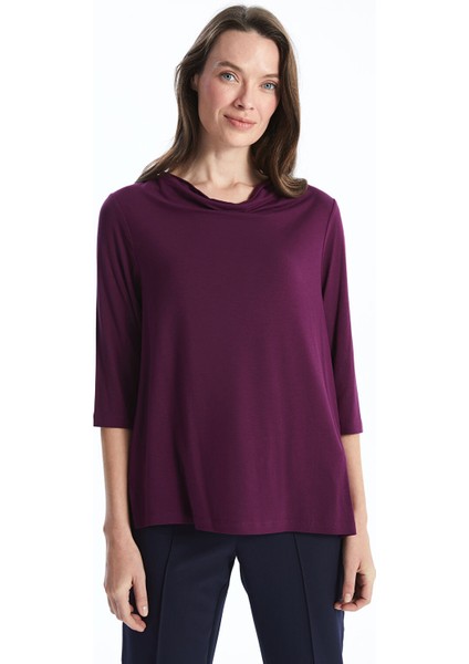 Yeni Sezon Dökümlü Yaka Kadın Bluz