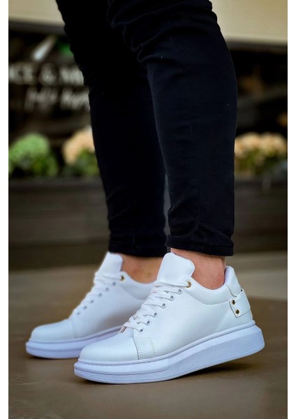 Yzlal KB047 Kuback Beyaz Cilt Günlük Erkek Ayakkabı (Numara: 41)