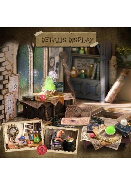 Dıy Ahşap Dollhouse Minyatür Kiti - Sihirli Ev indirimleri
