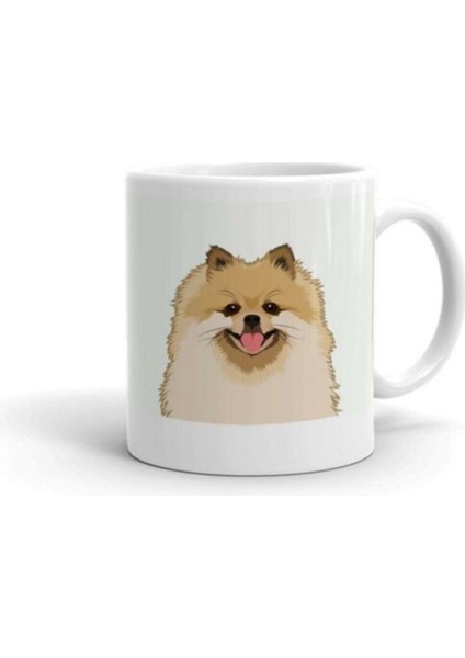 Pomeranian Köpek Baskılı Kupa Bardak