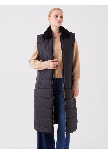 Yeni Sezon Kadın Gömlek Yaka Düz Şişme Yelek modelleri