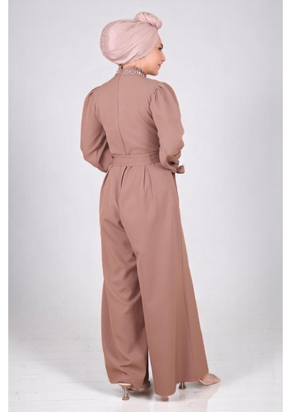 Inci Detaylı Tulum Elbise Vizon MSW19152-3 indirimleri