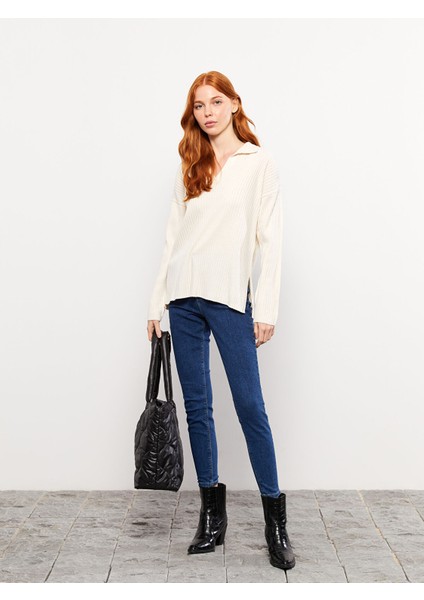 Yeni Sezon Yüksek Bel Jüpiter Süper Skinny Fit Kadın Jean Pantolon