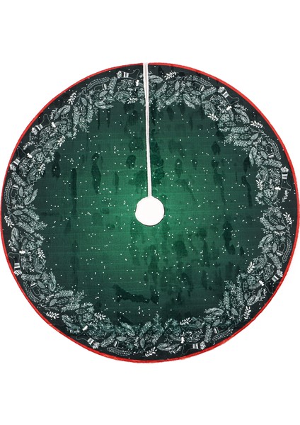 Yılbaşı Ağacı Altı Örtüsü | Yılbaşı Desenli Çam Ağacı Ayak Örtüsü Kaymaz Dot Tabanlı Halı | MIM0359 indirimleri