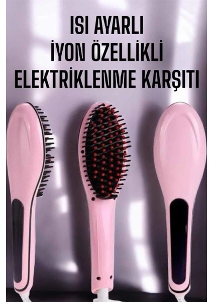 Saç Düzleştirici Tarak Isı Ayarlı Yıpranma Önleyici Düzleştirici Fön Tarak fiyatları