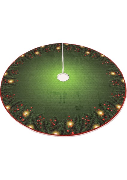 Yılbaşı Ağacı Altı Örtüsü | Yılbaşı Desenli Çam Ağacı Ayak Örtüsü Kaymaz Dot Tabanlı Halı | MIM0359 fiyatları