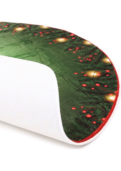 Yılbaşı Ağacı Altı Örtüsü | Yılbaşı Desenli Çam Ağacı Ayak Örtüsü Kaymaz Dot Tabanlı Halı | MIM0359 modelleri