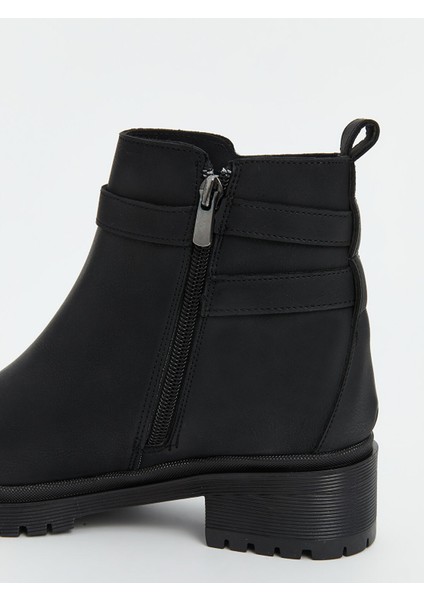 Yeni Sezon Süet Görünümlü Fermuarlı Kadın Bot indirimleri