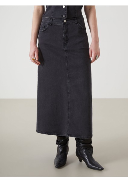 Yeni Sezon Standart Fit Kadın Jean Etek fiyatları