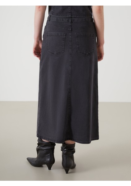 Yeni Sezon Standart Fit Kadın Jean Etek fırsatları