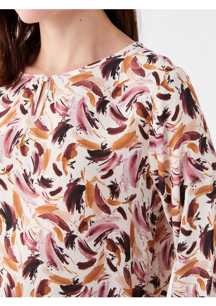 Yeni Sezon Bisiklet Yaka Desenli Uzun Kollu Kadın Bluz fırsatları